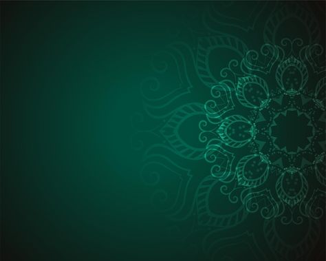 Free vector cultural and ethnic mandala ... | Free Vector #Freepik #freevector #background #hand #vintage #art Mandala Background Wallpapers, Green Mandala Art, Ethnic Background, Thumbnail Background, Mandala Background, Gallery Wallpaper, Art Gallery Wallpaper, Mandala Pattern, Deep Green