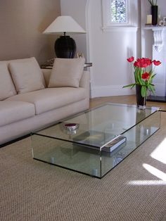 Extra Large Glass Coffee Table, Glass Table Aesthetic, Glass Living Room Tables, Diy Glass Coffee Table, Glass Living Room Table, Centre Table For Living Room, Glass Centre Table, Glass Table Living Room, Room 2015