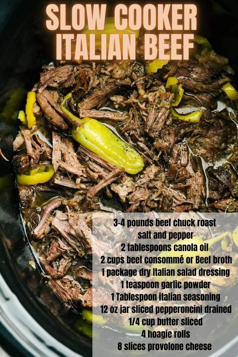 Italian Beef Seasoning Recipe, Italian Beef Seasoning, Slow Cooker Italian Beef Sandwiches, Crockpot Italian Beef, Italian Beef Recipe, Italian Beef Crockpot, Beef Seasoning, Italian Beef Recipes, Slow Cooker Italian