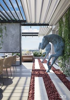 DISCREET LIGHT INTERIOR'S TERRACE on Behance Terraced Landscaping, Terrace Restaurant, Terrace Garden Design, Terrace Decor, Rooftop Terrace Design, Rooftop Design, Patio Garden Design, W Hotel, Terrace Design