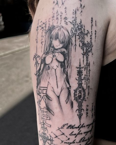 Asuka Langley Soryu (lowkey my crush) Made in Paris in @p4np4n 🇵🇱WARSAW based. Booking open for October. 🇨🇭Zurich 🇦🇹Vienna 🇩🇰 Copengagen - waitlist autumn/winter 2024, DM! #tat #tattoo #tattoos #tattooed #tattooartist #tattooist #tattooart #tattooideas #asuka #asukacosplay #asukalangleysoryu #asukatattoo #evangelion #evangeliontattoo #warsawtattoo #warszawatattoo #copenhagentattoo #viennatattoo #zurichtattoo #cybersigilism #cybersigilismtattoo #animetattoo #animetattoos #animetattooideas #... Evangelion Tattoo, Dinosaur Tattoos, Sigil Tattoo, Scar Tattoo, Asuka Langley Soryu, Incredible Tattoos, Asuka Langley, Bad Tattoos, Autumn Winter 2024