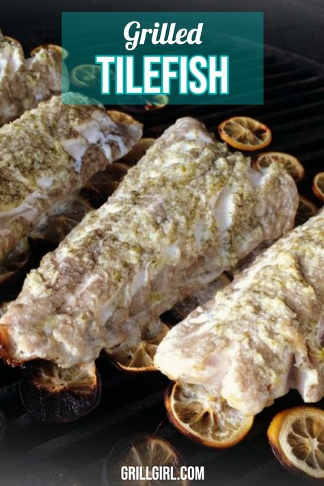 Learn how to make Citrus Grilled Golden Tilefish with Coconut Lime Compound Butter #grilling #bbq #biggreenegg Tile Fish Recipe, Gravlax Recipe, Tile Fish, Meat Lovers Recipes, Big Green Egg Recipes, Outdoor Cooking Recipes, Green Egg Recipes, Food Seafood, Traeger Recipes