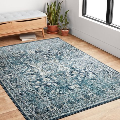 Alexander Home, Taupe Rug, Updated Traditional, Traditional Motifs, Distressed Rug, Navy Area Rug, Antique Inspiration, Rug Blue, White Rug