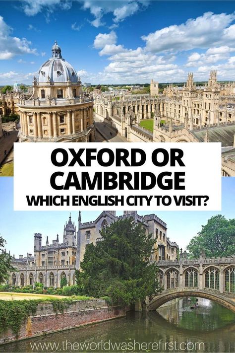 Should you visit Oxford or Cambridge as a day trip from London? This guide will help you choose which is best for you! Cambridge London, Day Trip From London, Day Trips From London, You Choose, Day Trip, Day Trips, Cambridge, Travel Blog, The Good Place