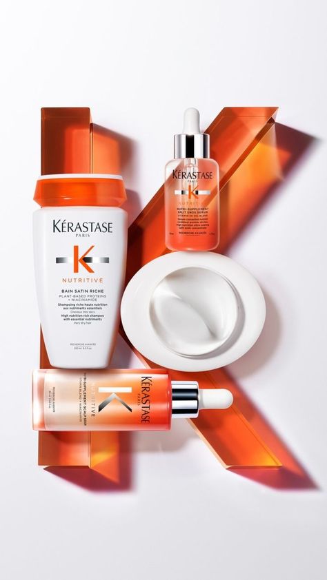 Kerastase Aesthetic, Kerastase Nutritive, Shoot Moodboard, Routine Aesthetic, Pretty Life, Care Hair, Aesthetic Grunge, Face Skin, Dry Hair