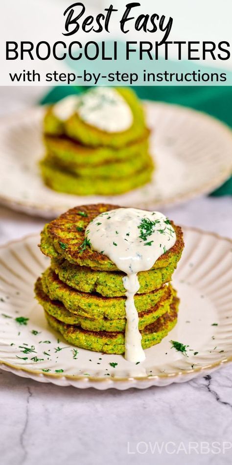 Whip up these easy-to-make broccoli fritters in just 10 minutes! With just a few ingredients, enjoy their crispy, golden deliciousness. Pan-fried to perfection, these easy broccoli fritters are loved by both kids and adults. Perfect for lunch, dinner, or as a tasty veggie burger patty. A must-try for a quick, delicious meal. Keto Broccoli Fritters, Veggie Burger Patty, Broccoli Patties, Crispy Broccoli, Veggie Burger Patties, Pea Fritters, Broccoli Fritters, Creamy Broccoli Soup, Keto Broccoli