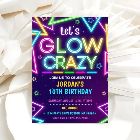 Colorful Birthday Party Invitations, Colorful Birthday Party, Colorful Birthday, 10th Birthday, Birthday Party Invitation, Birthday Party Invitations, Invitation Zazzle, Birthday Invitations, Party Invitations