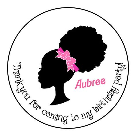 Barbie Stickers, Cricket Designs, Afro Barbie, Barbie Bday, Barbie Silhouette, Barbie Party Decorations, Barbie Theme Party, Birthday Labels, Barbie Birthday Party