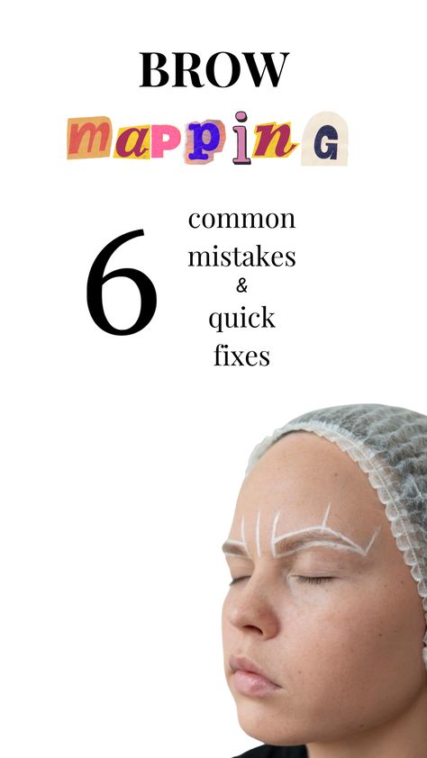 Eyebrow mapping can sometimes be intimidating especially if your client has asymmetrical brows, and perfecting it can lead to many errors. Each client’s face is unique, and everyone will need a different outline for their eyebrows.  So, if you want to know more about common eyebrow mapping mistakes and see if you are making them, read this article to find out more! Eyebrow Mapping, Perfect Brows, Fix It, Business Tips, Helpful Hints, Eyebrows, How To Find Out, Map, Tools