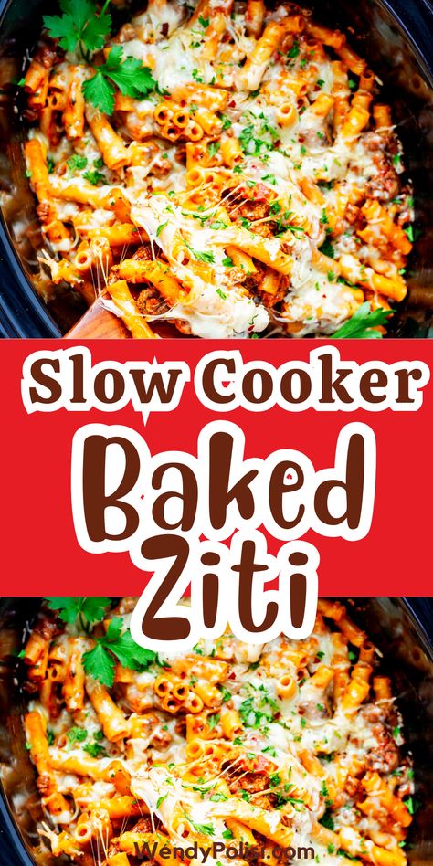 There's something incredibly comforting about diving into a dish of gooey, cheesy baked ziti. But the process of boiling, sautéing, baking... it can be a bit much for a busy weeknight. That's where Crock Pot Baked Ziti comes to the rescue! With a little prep and your trusty slow cooker, you can enjoy a bubbling, meaty pot of pasta even on the busiest of nights. Lazy Day Ziti, Crock Pot Baked Ziti With Ground Beef, Crock Pot Baked Ziti, Crockpot Baked Spaghetti, Slow Cooker Ziti, Slow Cooker Pasta Bake, Crock Pot Ziti, Slow Cooker Baked Ziti, Quick Pasta Dishes