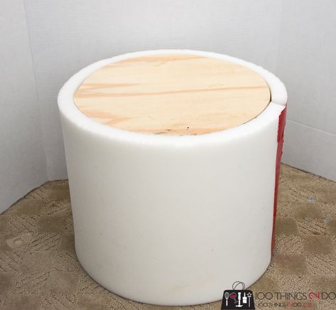 Make your own ottoman, DIY ottoman, DIY footstool, round foot stool, round ottoman, upholstered ottoman, upholstered footstool Diy Pouffe, Pouf Ottoman Diy, Diy Footstool, Ottoman Diy, Small Round Ottoman, Diy Storage Ottoman, Diy Pouf, Diy Stool, Diy Ottoman