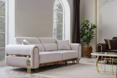 Small Room Sofa, Sofa Couch Design, Luxury Sofa Living Room, Luxury Furniture Sofa, Corner Sofa Design, Modern Sofa Set, Diy Living Room Decor, Unique Sofas, Modern Sofa Designs