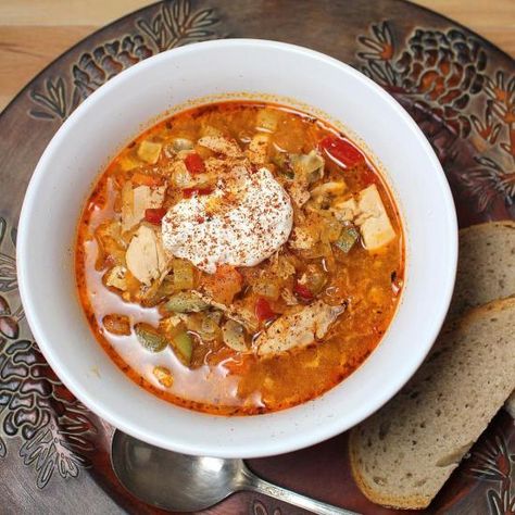 Chicken Paprikash Soup Recipe, Paprika Soup, Chicken Paprika, Sauerkraut Soup, Chicken Paprikash, Sauteed Carrots, Paprika Chicken, Hot And Sour Soup, Sausage Potatoes