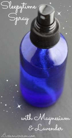 Homemade Sleepytime Spray with Magnesium & Lavender | Butter Nutrition Bug Repellent Spray, Magnesium Oil Spray, Magnesium Spray, Essential Oils For Sleep, Magnesium Oil, Diy Sprays, Oil Uses, Essential Oil Uses, Essential Oil Recipes