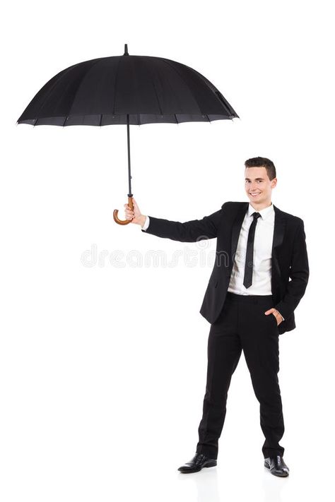 Insurance agent holding an umbrella. Cheerful elegance man holding an open umbre , #Ad, #Cheerful, #elegance, #man, #umbrella, #Insurance #ad Guy Holding Umbrella, Person Holding Umbrella, Man Holding Umbrella, Holding Umbrella, Umbrella Insurance, Holding An Umbrella, Open Umbrella, Black Elegance, Insurance Agent