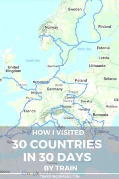 I visited 30 countries in 30 days by train. Learn more about my Europe travel itinerary on travelingonrails.com  #interrail #eurrail #train #trains #travel #traintravel #itinerary #globetrotter #wanderlust #traveltips #travelinspiration #europe Europe Travel Itinerary, Europe Itinerary, Europe Train Travel, Europe Train, European Road Trip, Train Route, Europe Trip Itinerary, Europe Itineraries, Travel Route