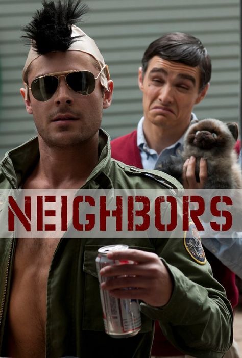 2014 , SETH ROGEN, ZAC EFRON, ROSE BYRNE, DAVE FRANCO Neighbors Movie, Seth Rogan, Fraternity House, Bad Neighbors, Office Movie, Dave Franco, Movie Moments, Tv Quotes, Channing Tatum