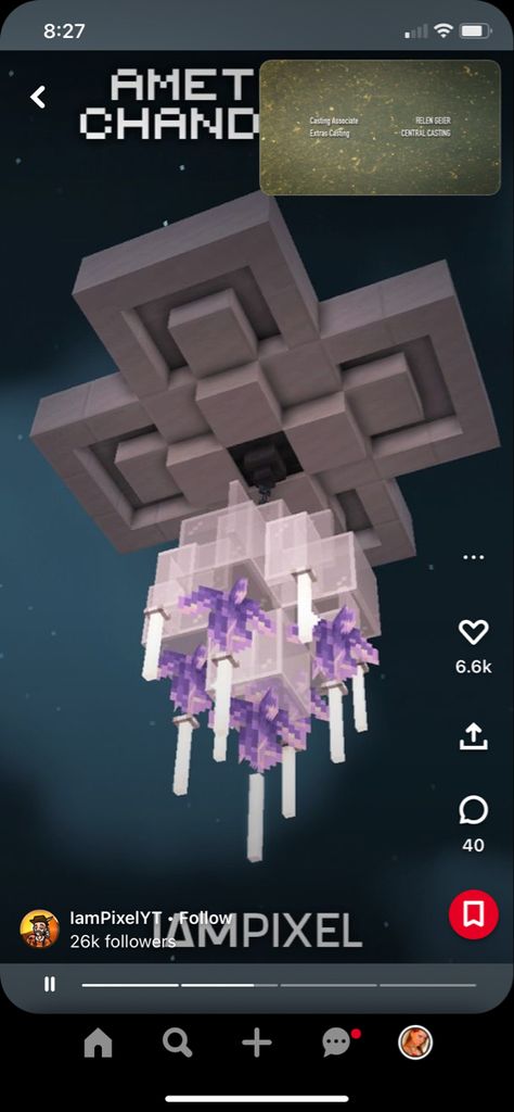 End Rod Lighting Minecraft, Minecraft Modern Chandelier, Minecraft Cave Lighting, Chandelier Ideas Minecraft, Minecraft Shandalers, Minecraft Modern Fireplace, End Rod Chandelier Minecraft, Minecraft Chandelier Ideas Big, Minecraft Shandalers Design