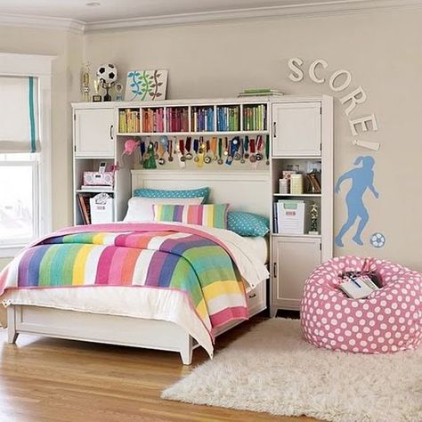 Soccer Bedroom, Girls Bedroom Paint, Soccer Room, Bedroom Decor For Teen Girls, Teen Girl Bedroom, Girl Bedroom Designs, Teenage Bedroom