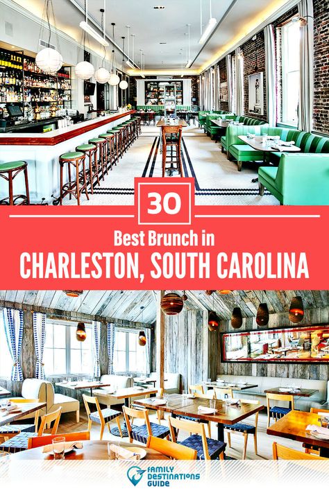 Charleston South Carolina Restaurants, Charleston Brunch, Kid Friendly Brunch, Charleston Breakfast, Charleston Sc Restaurants, Rooftop Brunch, Bachelorette Brunch, Mimosa Brunch, Charleston Restaurants