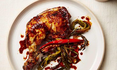 Chicken with miso, ginger and lime. Chicken And Rice Pilaf, Ottolenghi Chicken, Zaatar Chicken, Otto Lenghi, Yotam Ottolenghi Recipes, Ottolenghi Recipes, Lime Recipes, Beef Pasta, Rice Pilaf