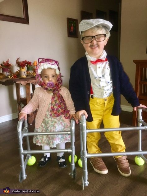 Old Man Costume, Diy Costumes Kids Boys, Food Halloween Costumes, Twin Costumes, Halloween Costumes Kids Boys, Funny Couple Halloween Costumes, Twin Halloween, Halloween Costumes To Make