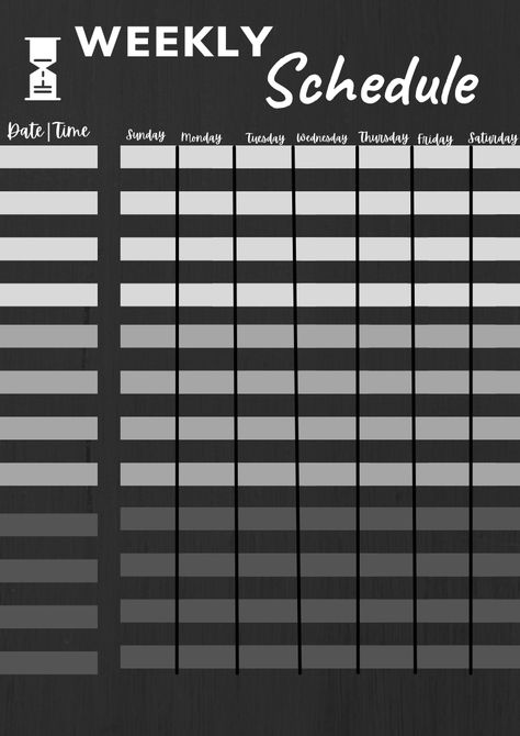 Time Aesthetic, Sunday Monday Tuesday, Monday Tuesday Wednesday, Weekly Schedule, Class Schedule, Thursday Friday, Diy Creative Crafts, Diy Creative, Creative Crafts