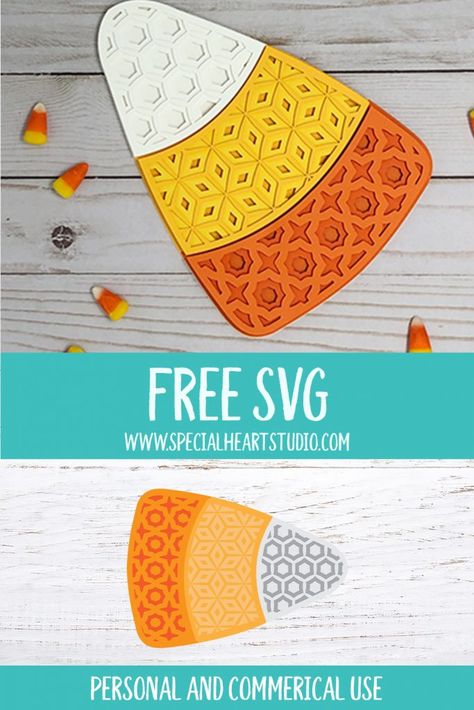 Candy Corn Svg, Layered Mandala, Cricut Expression, Cricut Halloween, Fall And Halloween, Cricut Projects Beginner, Free Svg Files, Cricut Free, Cricut Craft Room