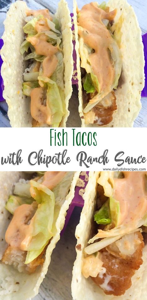 Easy fish tacos with chipotle ranch sauce are perfect for a weeknight dinner or menu plan. Spicy, creamy and delicious, these simple tacos are the perfect dinner tonight. Chipotle Ranch Sauce, Simple Tacos, Taco Night Recipes, Fish Tacos With Cabbage, Shrimp Tacos Easy, Easy Fish Tacos, Grilled Fish Tacos, Ranch Sauce, Easy Taco Recipes