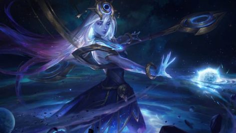 Cosmic Lux skin. #LeagueofLegends Star Guardian Lux, Lux Skins, Evelynn League Of Legends, Ahri Wallpaper, Splash Art, Dark Star, Riot Games, Original Wallpaper, Black Hole