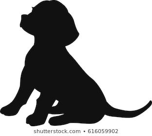 puppy silhouette Images, Stock Photos & Vectors | Shutterstock Beagle Silhouette, Puppy Silhouette, Cute Dog Drawing, Drawing Cartoon Faces, Silhouette Cards, Dog Quilts, Silhouette Photos, Silhouette Clip Art, Silhouette Images