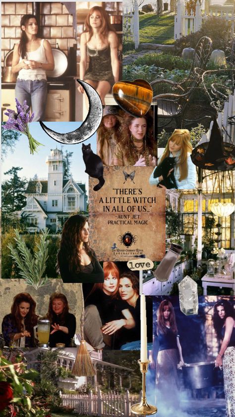 Practical Magic Wallpaper, Fall Asthetics, Sandra Bullock Nicole Kidman, Gillian Owens, Sally Owens, Practical Magic Movie, Practical Magic House, Magic Wallpaper, Magic Background