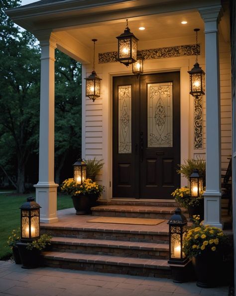 Victorian Porch Ideas, Victorian Front Porch, French Country Porch, Cozy Front Porch Ideas, Outdoors Ideas, Ohio House, Victorian Porch, Porch Life, Porch Floor