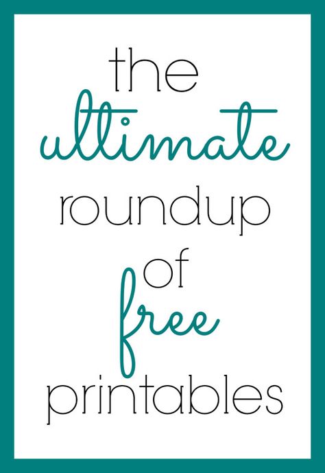 The ultimate roundup of free printables! Stuff for kids (including Minecraft!), scripture printables, home oragaization, recipes, and more! Printable Tabs, Cricket Machine, Farmhouse Printables, Crochet Labels, Pinterest Tutorial, Freebie Svg, Book Keeping, Craft Printables, Free Printable Templates