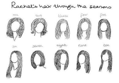 Rachel Green's hair through the seasons. Rachel Green Hairstyles, Green Hairstyles, Jennifer Anniston Style, Rachel Green Hair, Rachel Haircut, Rachel Hair, Rachel Green Friends, Rachel Green Style, Jennifer Aniston Style