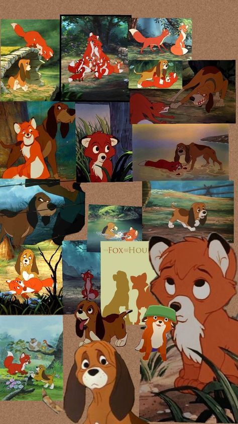 #fox and hound Fox And The Hound Wallpaper, Minnie Mouse Drawing, Thanksgiving Nail Designs, The Hound, Disney Dogs, Very Cute Dogs, The Fox And The Hound, Old Disney, I Watch