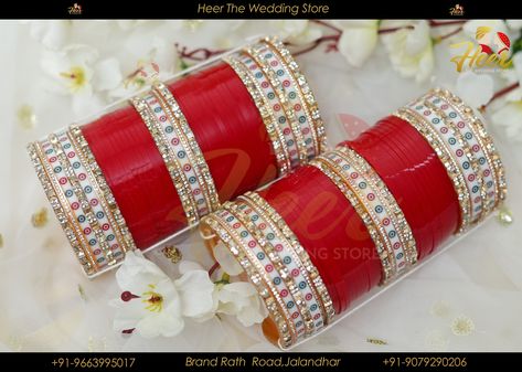 Chooda Designs Punjabi, Punjabi Choora, Punjabi Chura, Bridal Chooda, Birthday Quotes For Girlfriend, Wedding Bangles, Wedding Jewelry Sets Bridal Jewellery, Bridal Jewellery Inspiration, Bridal Chura