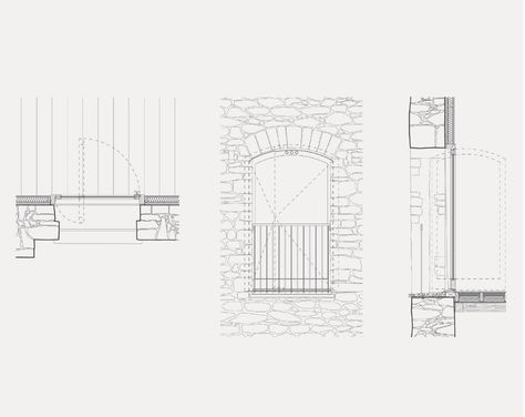 Gallery of Redhill Barn / TYPE - 17 Wall Section Detail, Architectural Representation, Conceptual Sketches, Window Detail, Facade Architecture Design, Architecture Presentation Board, Semester 2, Plans Architecture, Building Renovation