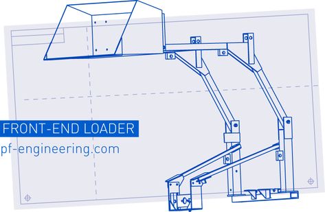 P.F. Engineering Do It Yourself Plans — Front-end Loader Plans Compost Barrel, Cub Cadet Tractors, John Deere Garden Tractors, Compact Tractor Attachments, Snow Blades, Front End Loader, John Deere Mowers, Homemade Tractor, Farm Implements