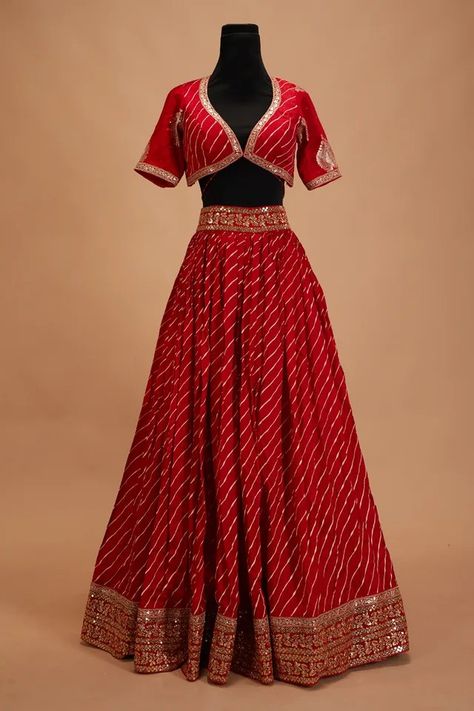 Ghagra Choli From Saree, Velvet Lehenga Sabyasachi, Red Colour Lehenga, Saree To Gown Convert, Rajasthani Prints, Indian Bridal Looks, Lehenga Designs Latest, Cotton Suit Designs, Ghaghra Choli