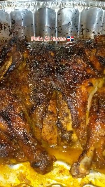 Dahianna on Instagram: "Pollo Al Horno 🇩🇴 reposting for my non pernil eaters. Recipe ⬇️⬇️ . . 1 whole chicken Fresh Sofrito 1/2 teaspoon black pepper 1/2 teaspoon coriander 1/2 tablespoon Sazon 1/2 tablespoon adobo 1/2 tablespoon Dominican oregano 1/2 tablespoon garlic 1/2 tablespoons sazón completo 1/2 lime juice Olive oil . . Cut the spine out of your chicken to open it. Clean with lime and vinegar. Season and marinade a few hours or overnight. My chicken took forever to cook. Obviousl Foodie Recipes Healthy, Whole Baked Chicken, Chicken Fresh, Whole Roasted Chicken, Chicken Thigh Recipes Baked, Roast Chicken Recipes, Chicken Main Dishes, Jamaican Recipes, Caribbean Recipes