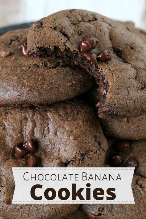 Gluten Free Banana Cookies, Apple Fritter Muffins, Chocolate Banana Cookies, Banana Cookie, Banana Cookie Recipe, Best Gluten Free Desserts, Homemade Strawberry Sauce, Gluten Free Kitchen, Apple Fritter