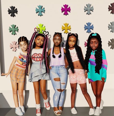 • urban cc finds • : This release includes @simmerblox and @ebonixsims... Sims 4 Cc Child Lookbook, Black Sims 4 Cc Infant, Kids Outfits Sims 4 Cc, Sims 4 Cc Lookbooks Clothing Kids, Sims 4 Preteens Cc Clothing, Sims 4 Toddler Clothes Urban, Sims 4 Kid Cc Clothes, Sims4 Kids Clothes, Sims 4 Mods Clothes Baddie