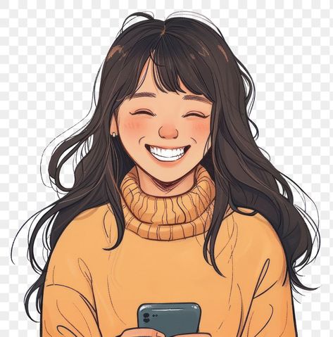 Girl Laughing Drawing, Laughing Portrait, Portrait Drawing Sketch, College Assignment, Cartoon Smile, Cartoon Png, Cartoon Portrait, Cartoon Faces, Cartoon Drawing