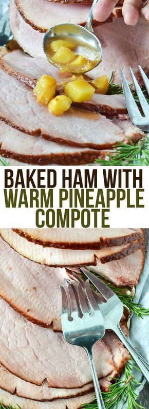 This tender and juicy baked ham made with Boar's Head Sweet Sliced® Boneless Smoked Ham is super easy to make and is perfect for any occasion! Pineapple Compote, Boneless Ham, Fried Ham, Ham Dishes, Mother Thyme, Ham Dinner, Ham Glaze Recipe, Compote Recipe, Ham Salad