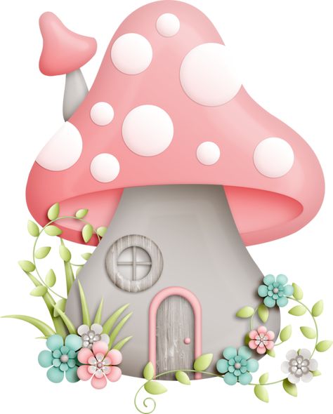 Material Display, Cartoon Mushroom, Mushroom Drawing, Fairy Garden Crafts, Gnome House, Mushroom House, Fairy Birthday, House Drawing, Mushroom Art