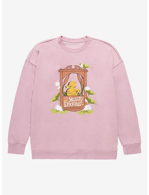 Disney Tangled The Snuggly Duckling Crewneck Tangled Snuggly Duckling, Stitch Halloween Costume, Snuggly Duckling, Soft Pink Background, Disney Dragon, Disney Pixar Up, Holiday Hoodies, Pub Signs, Disney Tangled