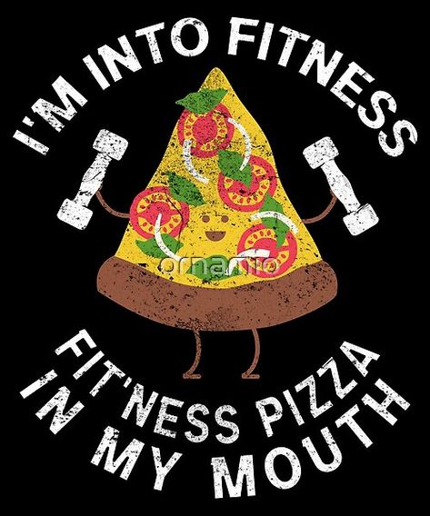 This gym tee shirt says "I'm Into Fitness Fit'ness Pizza In My Mouth" and features a delicious looking pizza. Perfect for food lovers who love pizza and those who like shirts with funny puns. Pizza Meme Humor, Pasta Jokes, Bartender Humor, Restaurant Quotes, Pizza Jokes, Pizza Puns, Pizza Meme, Pizza Quotes, Savory Tarts