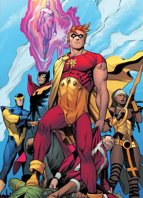 Squadron Sinister by Carlos Pacheco Squadron Supreme, Sal Buscema, I In Team, Best Comic Books, Comic Book Superheroes, Marvel Villains, Comic Styles, Comic Books Art, Golden Age