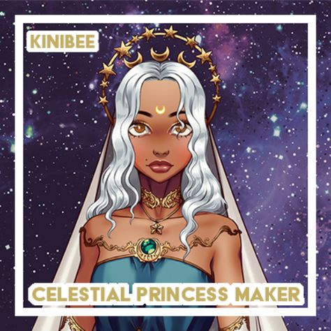 Make your own celestial princess, priestess or goddess! Combine tons of clothes and accessories in lovely starry themed colors. Check out mor art on my in... Celestial Art Goddesses, Goddess Oc Art, Celestial Oc, Goddess Oc, Celestial Princess, Celestial Clothing, Make Your Own Avatar, Oc Makers, Star Maker